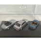 Vintage 2000 Edition James 007 Bond Drives BM Dealership Set Of 3 Mini Die-Cast Vehicles In Display Case - Z3 Roadster / 750iL / Z8 Roadster