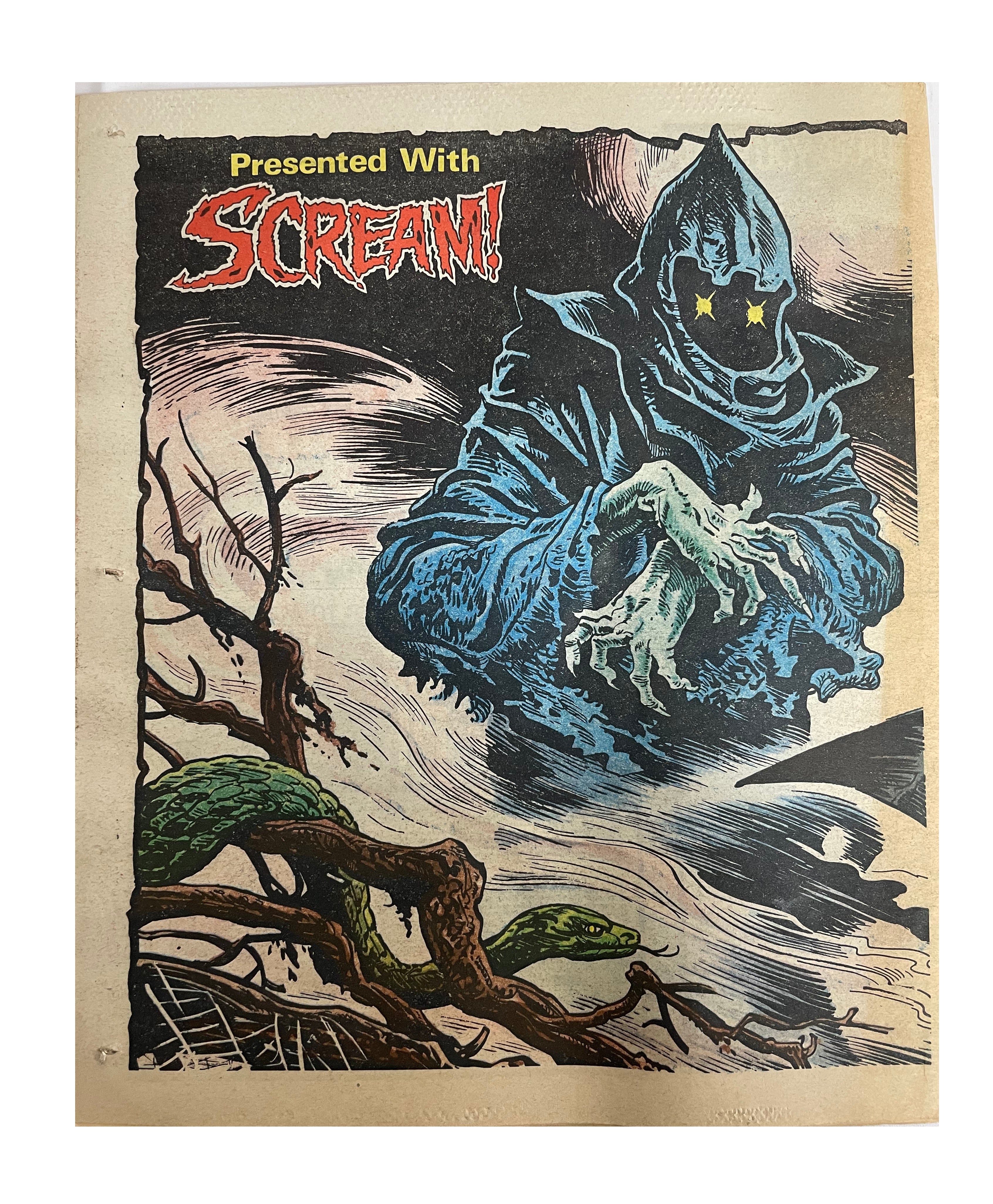 Vintage 1984 Scream Weekly Comic Horror Magazine Number 1