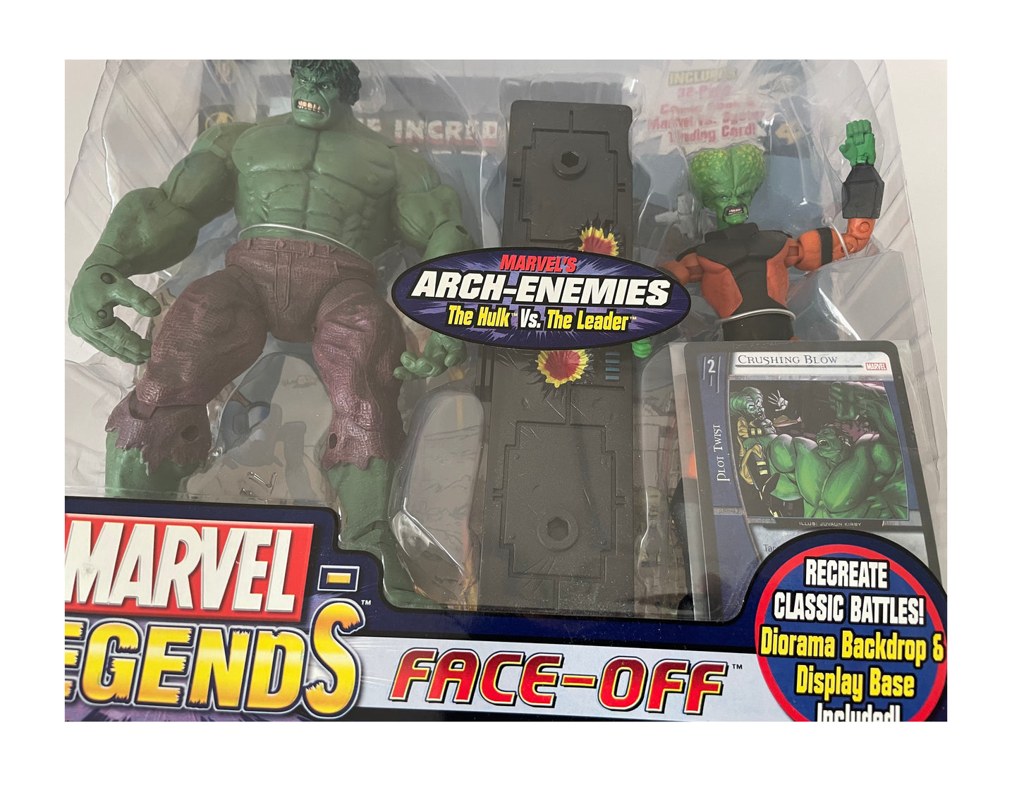 Vintage 2006 Marvel Legends Arch Enemies Face Off Series - The Hulk Vs The Leader Highly Detailed Poseable Action Figure Set 2 Pack