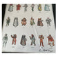 Vintage Doctor Dr Who Framed Display 1975 Weetabix Series I Full Set Of 24 Cards On Uncut Sheet - Signed by Gordan Archer The Artist - Mint Condition