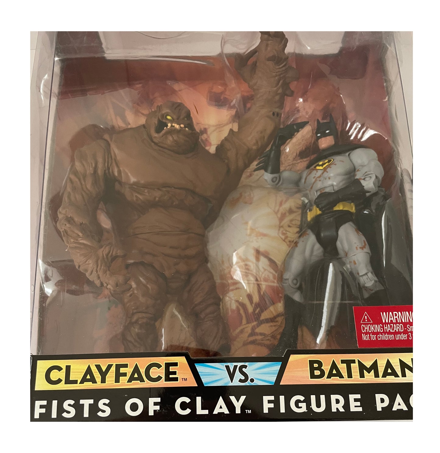 Vintage 2008 DC Universe - The Fists Of Clay Figure Pack - Clayface Vs Batman Action Figure 2 Pack