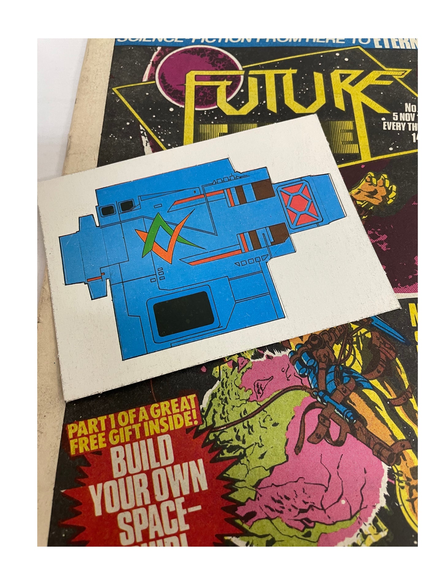 Vintage 1980 Future Tense Weekly Comic Number 1 - First Fantastic Issue - With The Free Gift - 5th Nov 1980