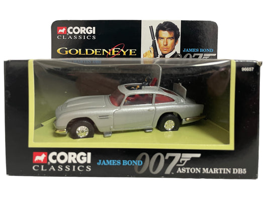 Vintage Corgi Classics 1995 James Bond 007 Goldeneye Aston Martin DB5 Scale Die-Cast No. 96657 - Brand New Shop Stock Room Find