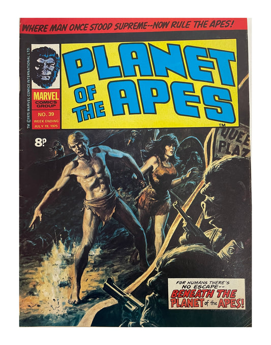 1975 Marvels Comics - Planet Of The Apes Comic Issue No. 39 - July 19th 1975 - Former Shop Stock