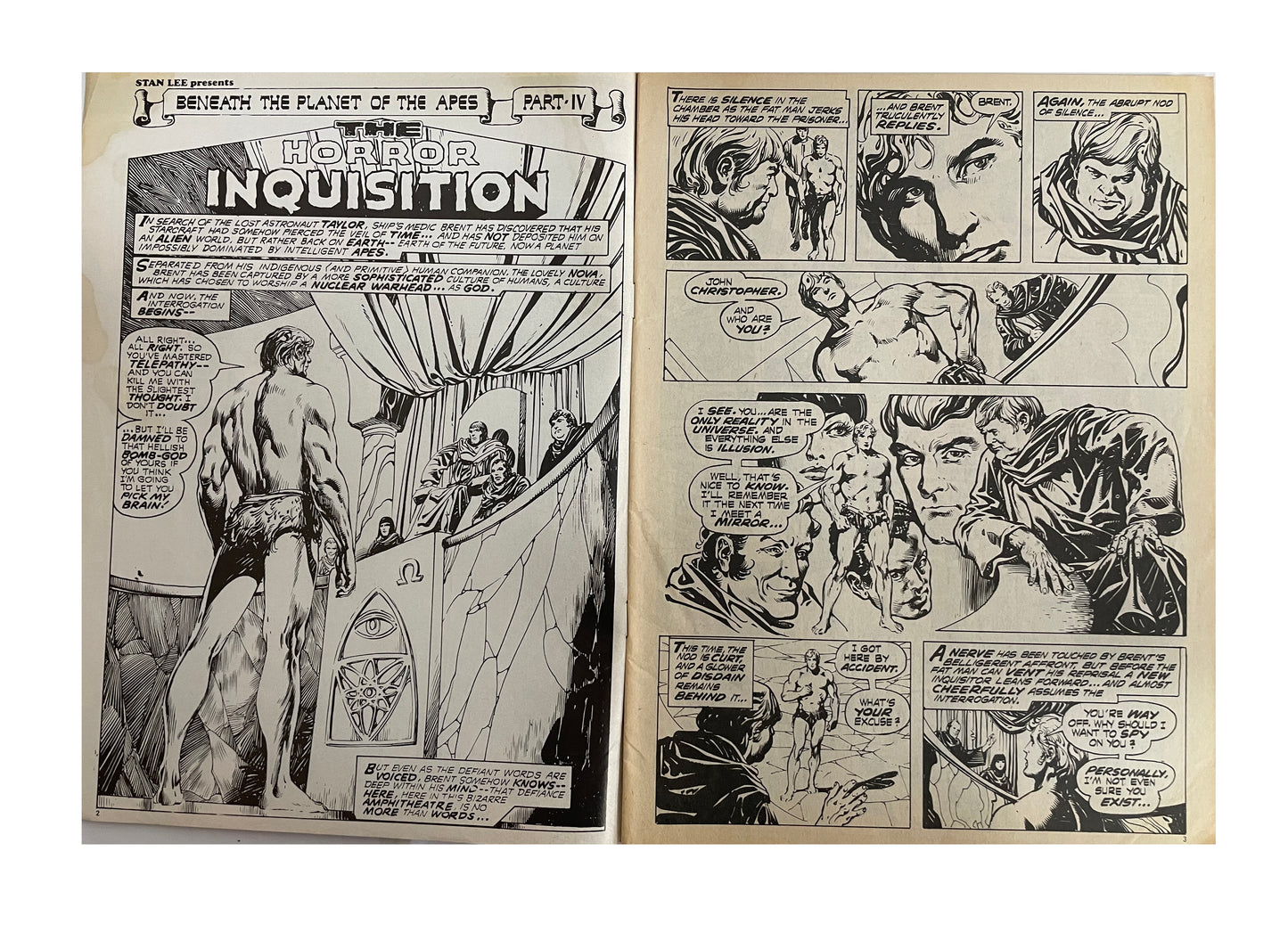 Vintage 1975 Marvels Comics - Planet Of The Apes Comic Issue No. 41 - August 2nd 1975 - Former Shop Stock