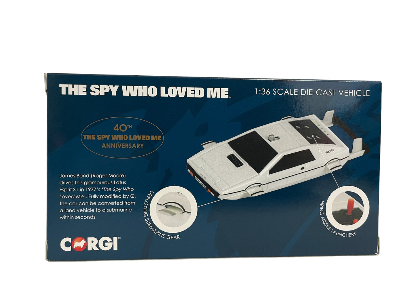 The Spy Who Loved Me Special Agent 007 James Bonds Lotus Esprit S1 Submarine 1:36 Scale Die-Cast 40th Anniversary No. CC04513 - Brand New Shop Stock Room Find
