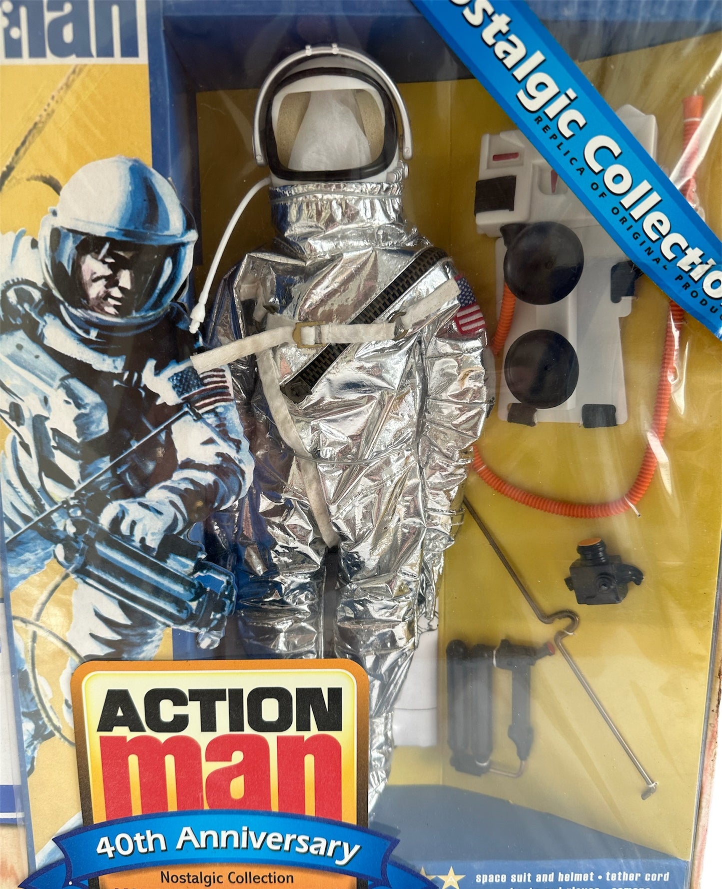 Action Man 40th Anniversary Vintage Nostalgic Collection Action Pilot Plus The Astronaut Space Suit & Equipment Set Factory Sealed Shop Stock Room Findctory Sealed Shop Stock Room Find