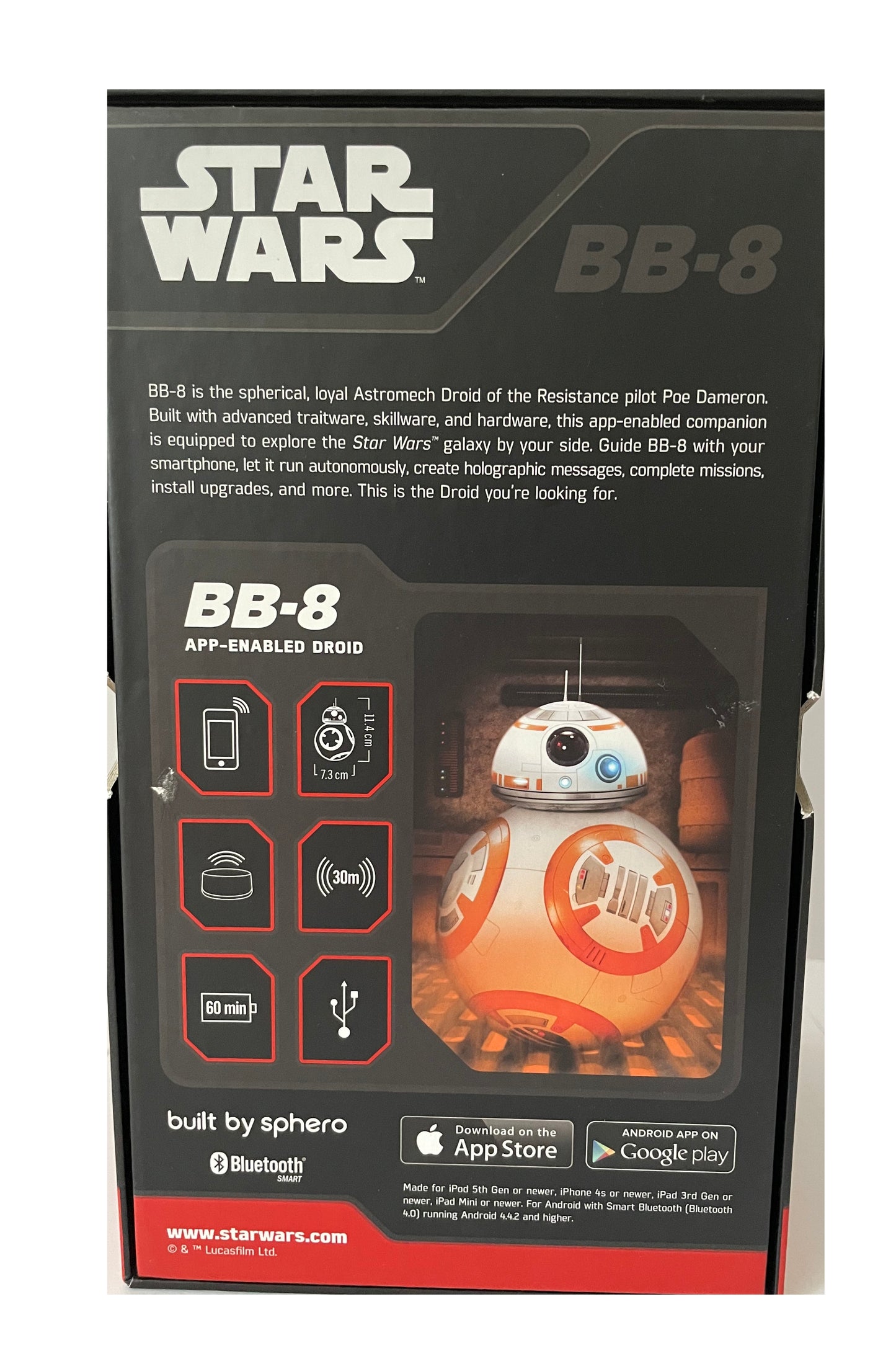 Sphero Star Wars 2015 The Force Awakens BB-8 App Enabled Droid With Bluetooth