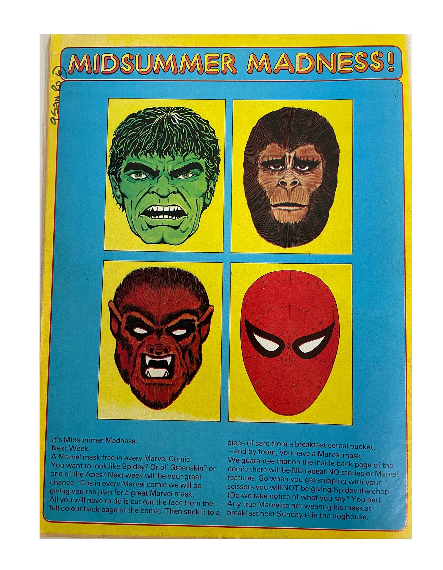 Vintage 1975 Marvels Comics - Planet Of The Apes Comic Issue No. 47 - September 13th 1975