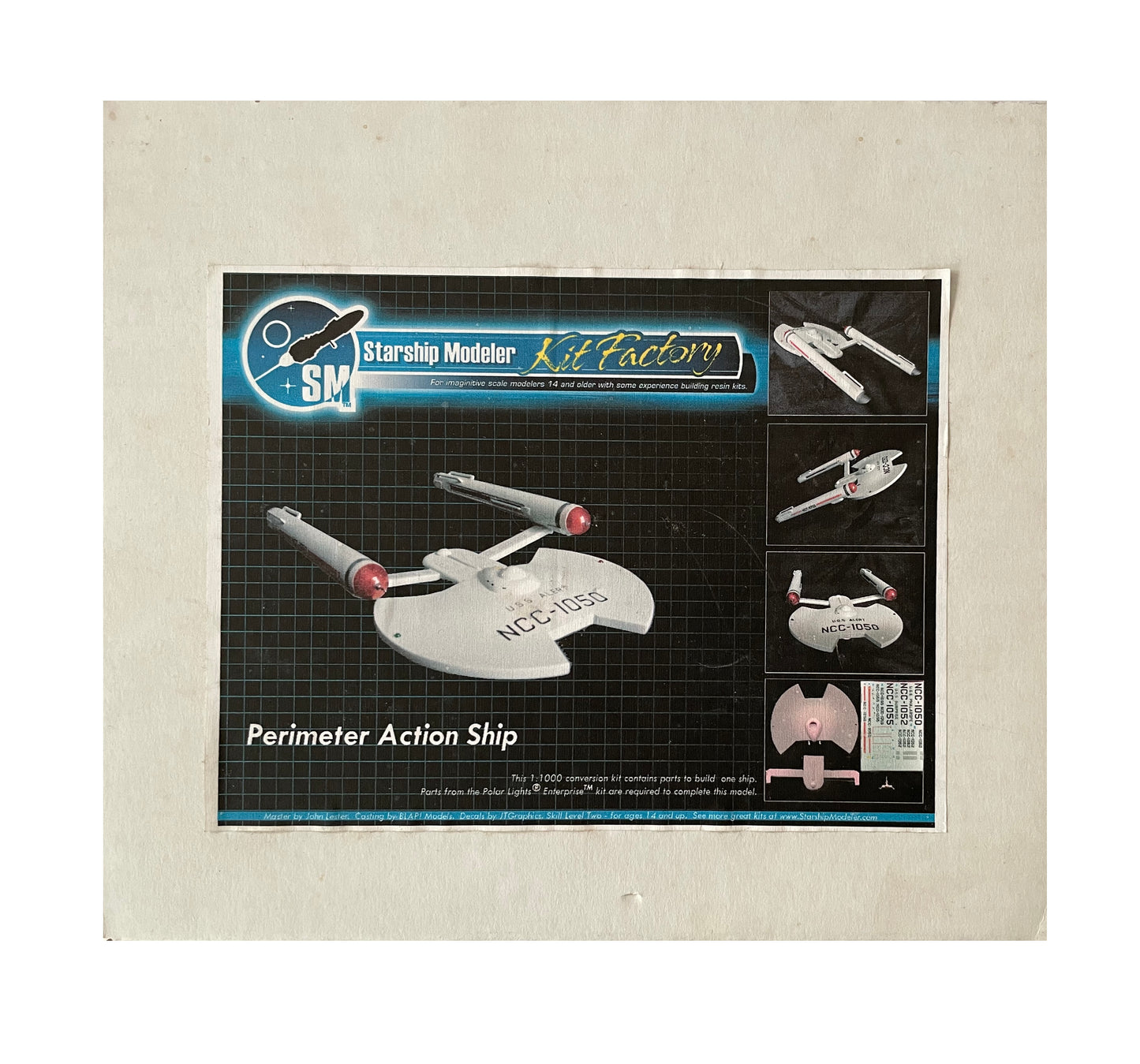 Vintage 2006 Star Starship Modeler Trek Kit Factory - USS Enterprise Model Kit And Perimeter Action Ship Conversion Kit - Mint Condition And Factory Sealed