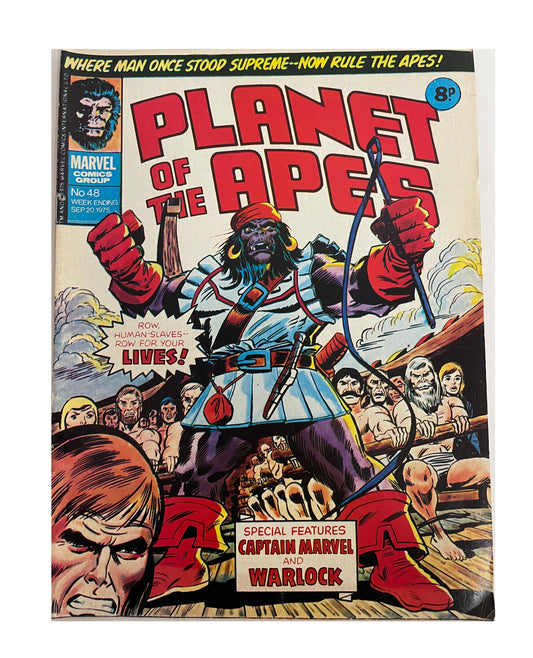 Vintage 1975 Marvels Comics - Planet Of The Apes Comic Issue No. 48 - September 20th 1975 - Former Shop Stock