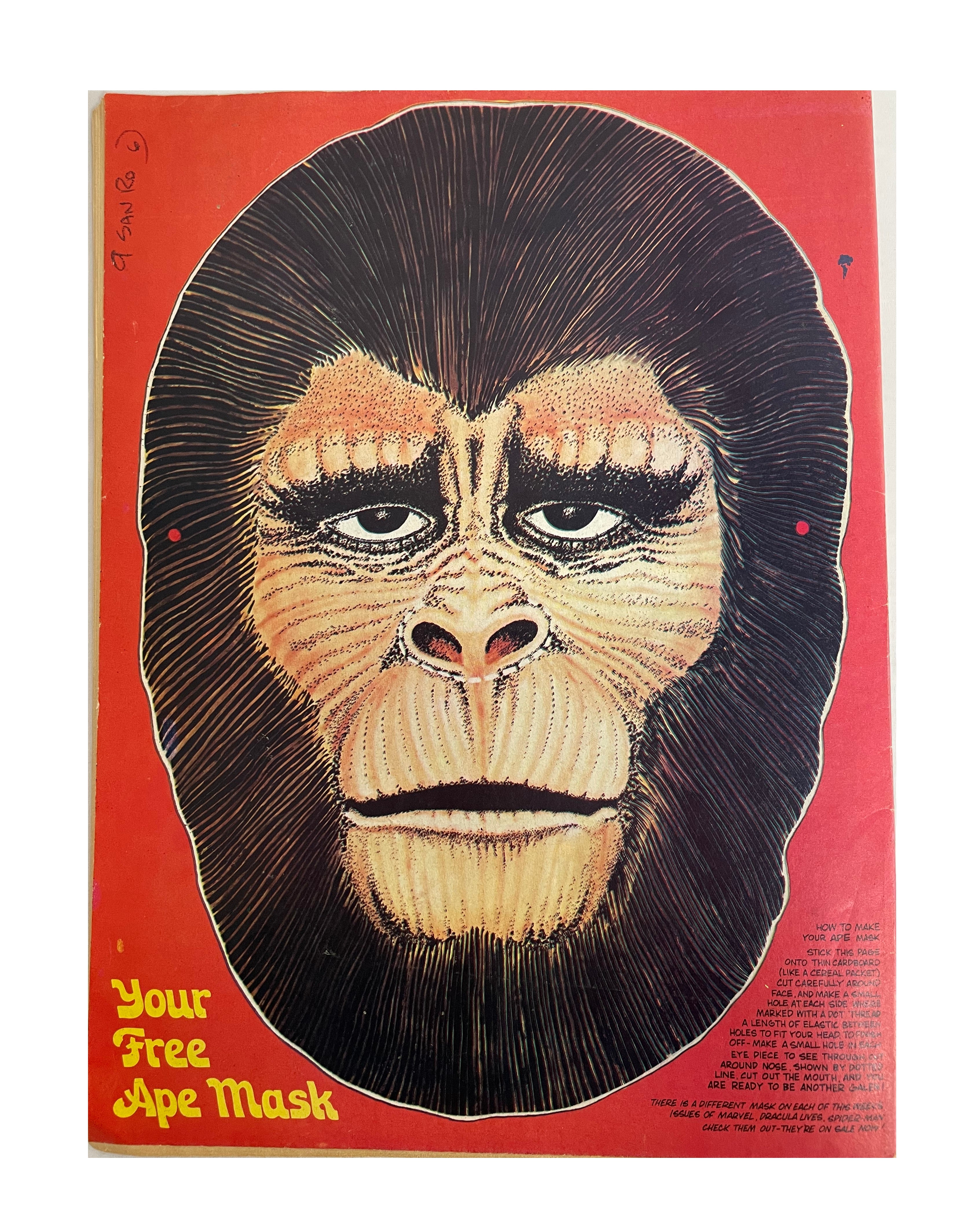 Vintage 1975 Marvels Comics - Planet Of The Apes Comic Issue No