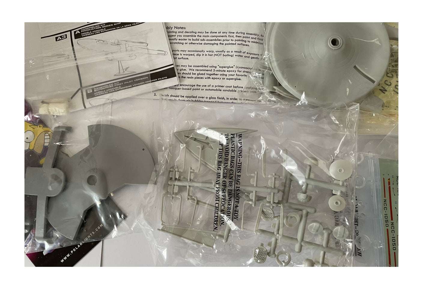 Vintage 2006 Star Starship Modeler Trek Kit Factory - USS Enterprise Model Kit And Perimeter Action Ship Conversion Kit - Mint Condition And Factory Sealed