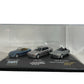 Vintage 2000 Edition James 007 Bond Drives BM Dealership Set Of 3 Mini Die-Cast Vehicles In Display Case - Z3 Roadster / 750iL / Z8 Roadster