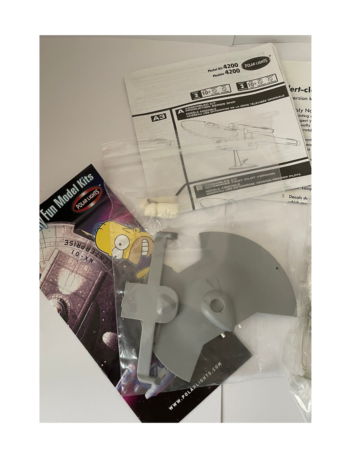Vintage 2006 Star Starship Modeler Trek Kit Factory - USS Enterprise Model Kit And Perimeter Action Ship Conversion Kit - Mint Condition And Factory Sealed
