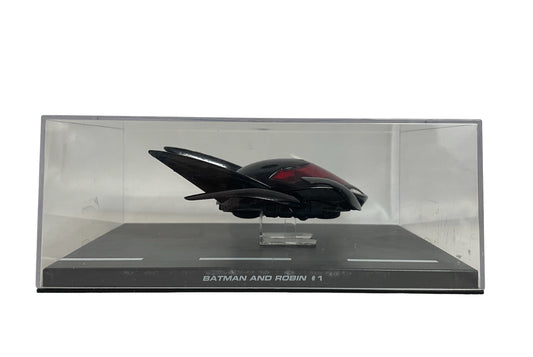 Batman Automobilia - The Definitive Collection Of Batman Vehicles - No. 15 Batman And Robin No. 1  Die-cast Batmobile In Display Case