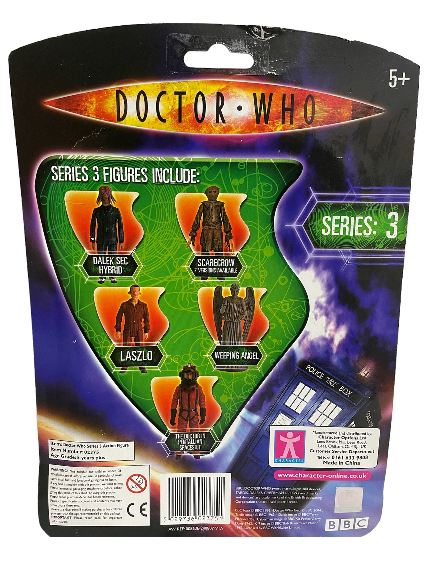 Vintage 2007 Doctor Who Series 3 The Master Highly Detailed Posable Action Figure - Brand New Factory Sealed Shop Stock Room Find