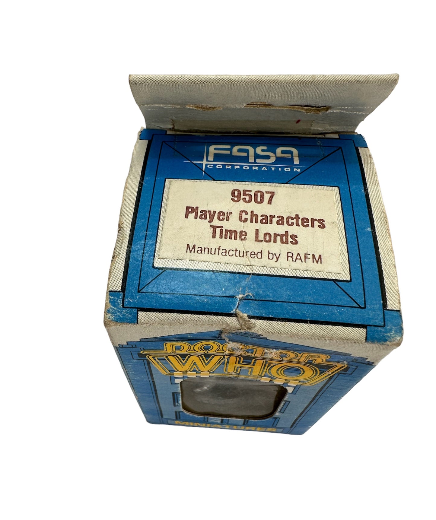 Vintage FASA Corp 1986 Doctor Dr Who Citadel Miniatures Metal Figures No. 9507 - Player Characters The Time Lords - Set Of 3 Figures - In The Original Box - Shop Stock Room Find