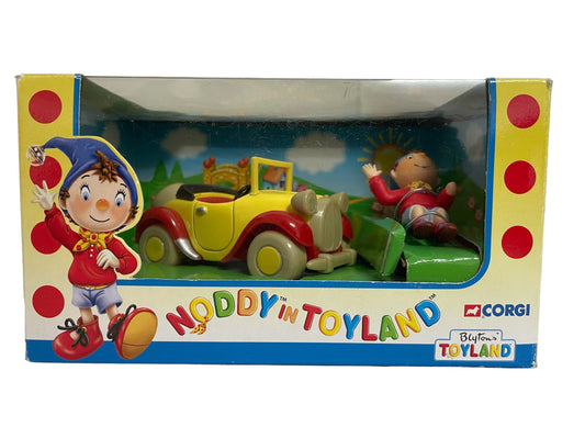 Vintage 2001 Corgi Noddy In Toyland Noddys Car Die-Cast Model With Noddy Figure