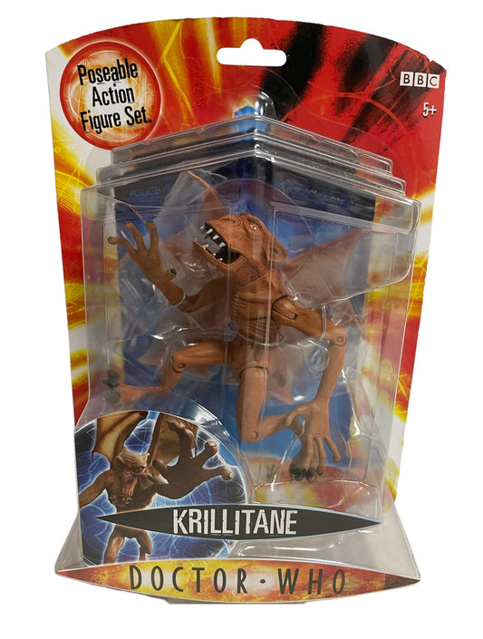 Vintage 2005 Doctor Dr Who 6 Inch Krillitane Highly Detailed Action Figure - Brand New Factory Sealed Shop Stock Room Find