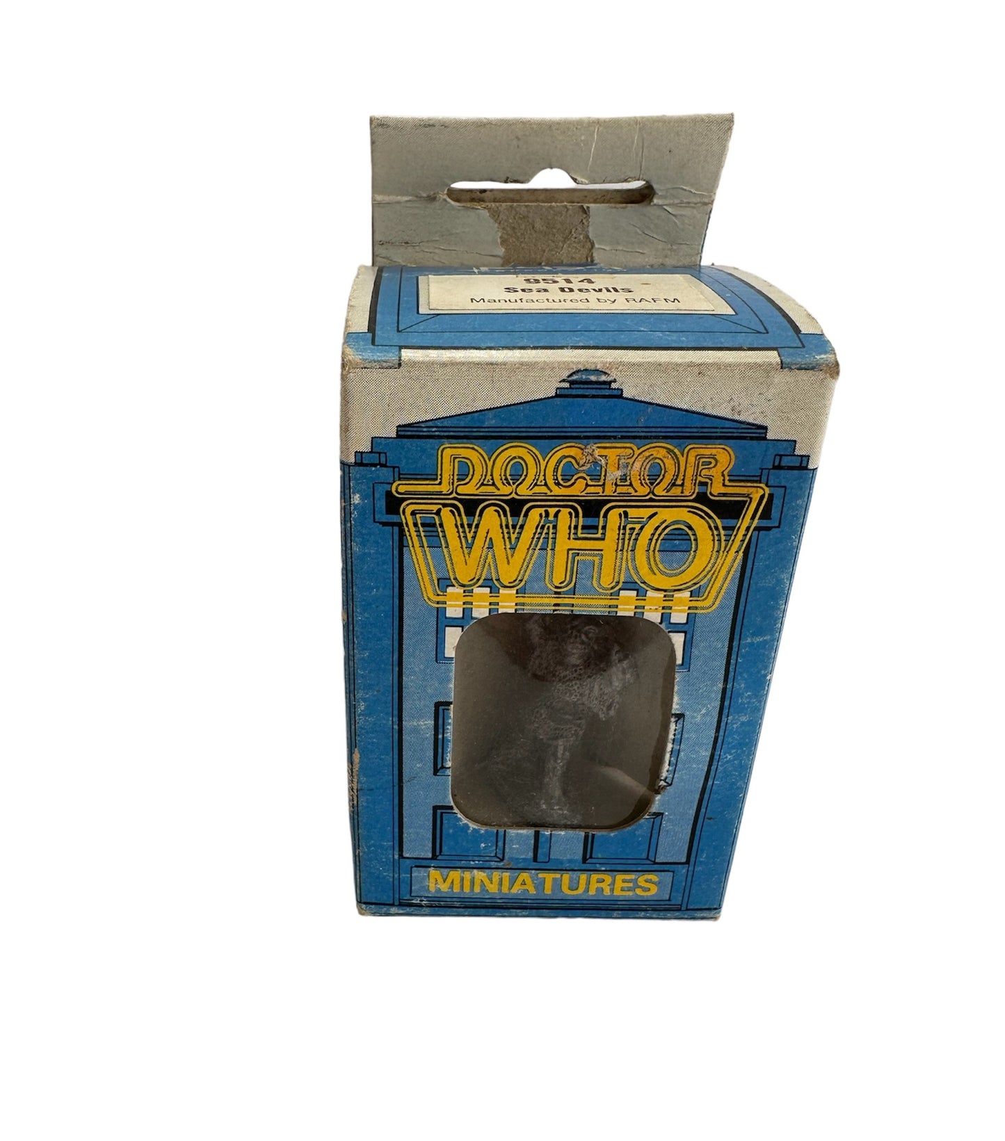 Vintage FASA Corp 1986 Doctor Dr Who Citadel Miniatures Metal Figures No. 9514 - The Sea Devils - Set Of 3 Figures - In The Original Box - Shop Stock Room Find
