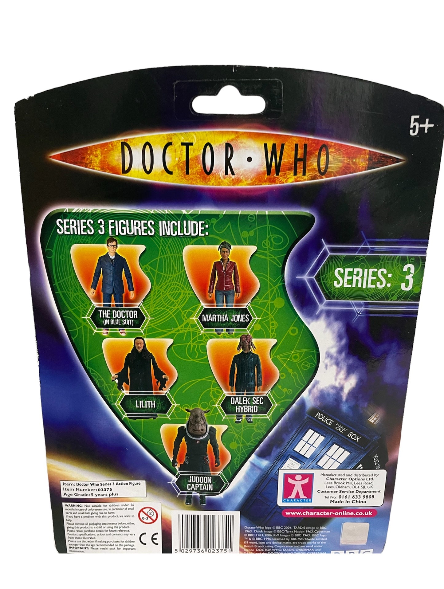 Vintage 2007 Dr Doctor Who Series 3 The 10th Doxtor In Blue Suit Highly Detailed Poseable Action Figure