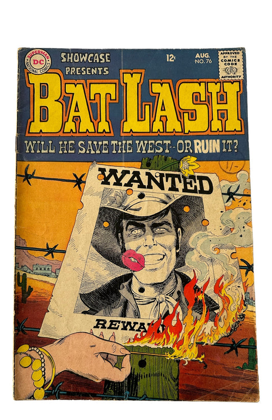 Vintage 1968 DC - Showcase Presents Comic Issue Number 76 - Bat Lash - Will He Save The West Or Ruin It? - Good Condition Vintage Comic