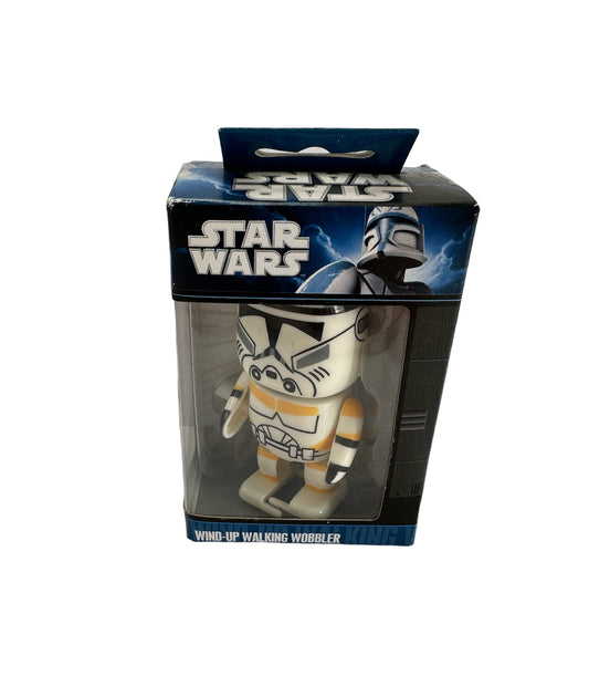 Vintage 2011 Star Wars Wind-Up Walking Wobbler - The Clone Trooper - Brand New Factory Sealed Shop Stock Room Find