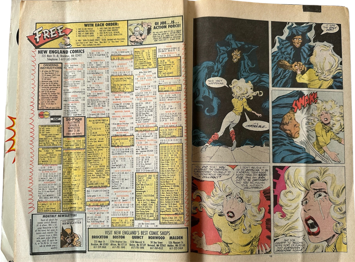 Vintage 1987 Marvels - Strange Tales Comic Issue Number 8 - Featuring Cloak And Dagger & Doctor Strange - Good Condition Vintage Comic