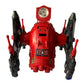 Vintage 1983 Palitoy Action Man Action Force Red Shadows Roboskull Action Vehicle With Red Wolf Action Figure - Fantastic Condition