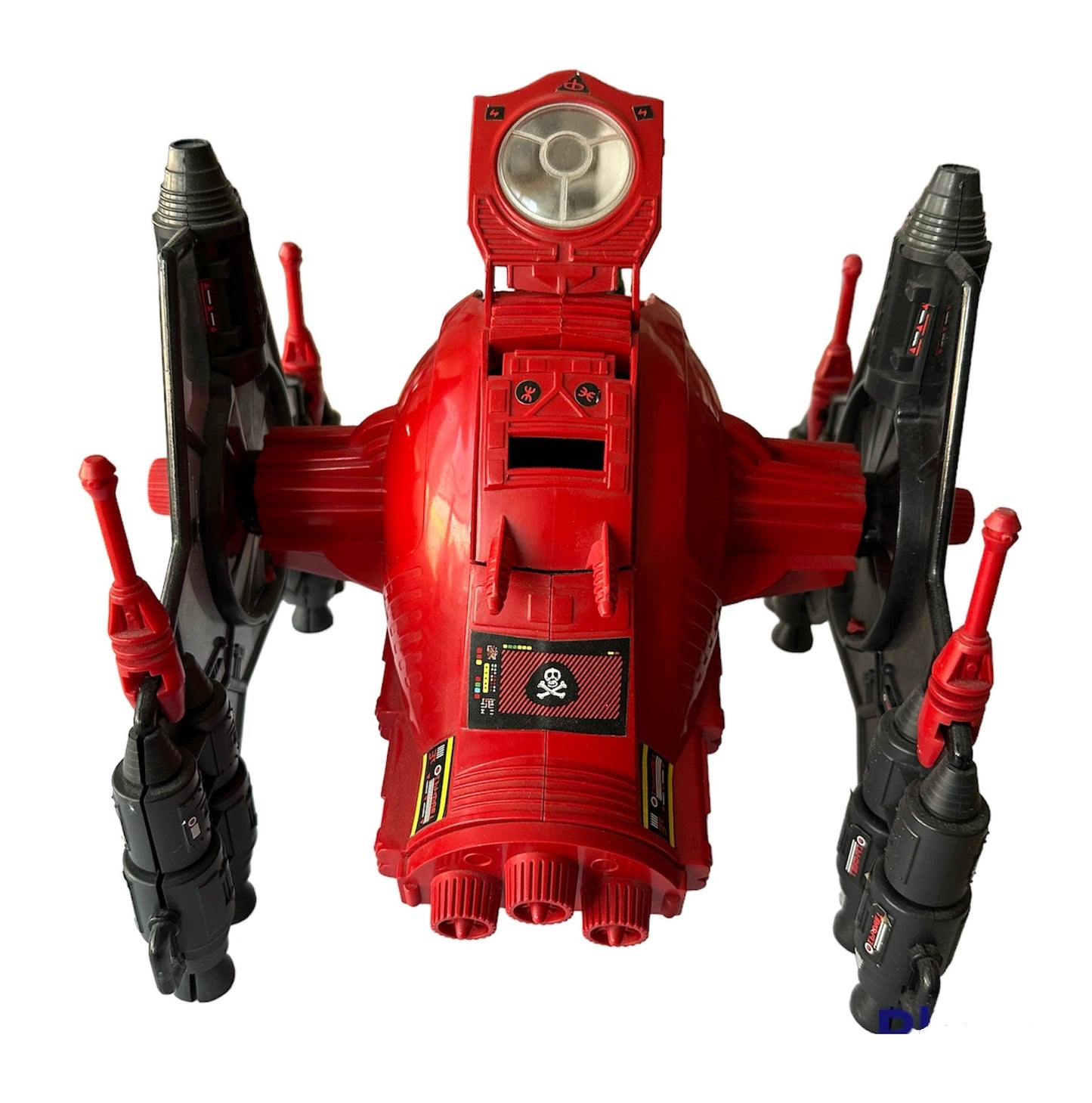 Vintage 1983 Palitoy Action Man Action Force Red Shadows Roboskull Action Vehicle With Red Wolf Action Figure - Fantastic Condition