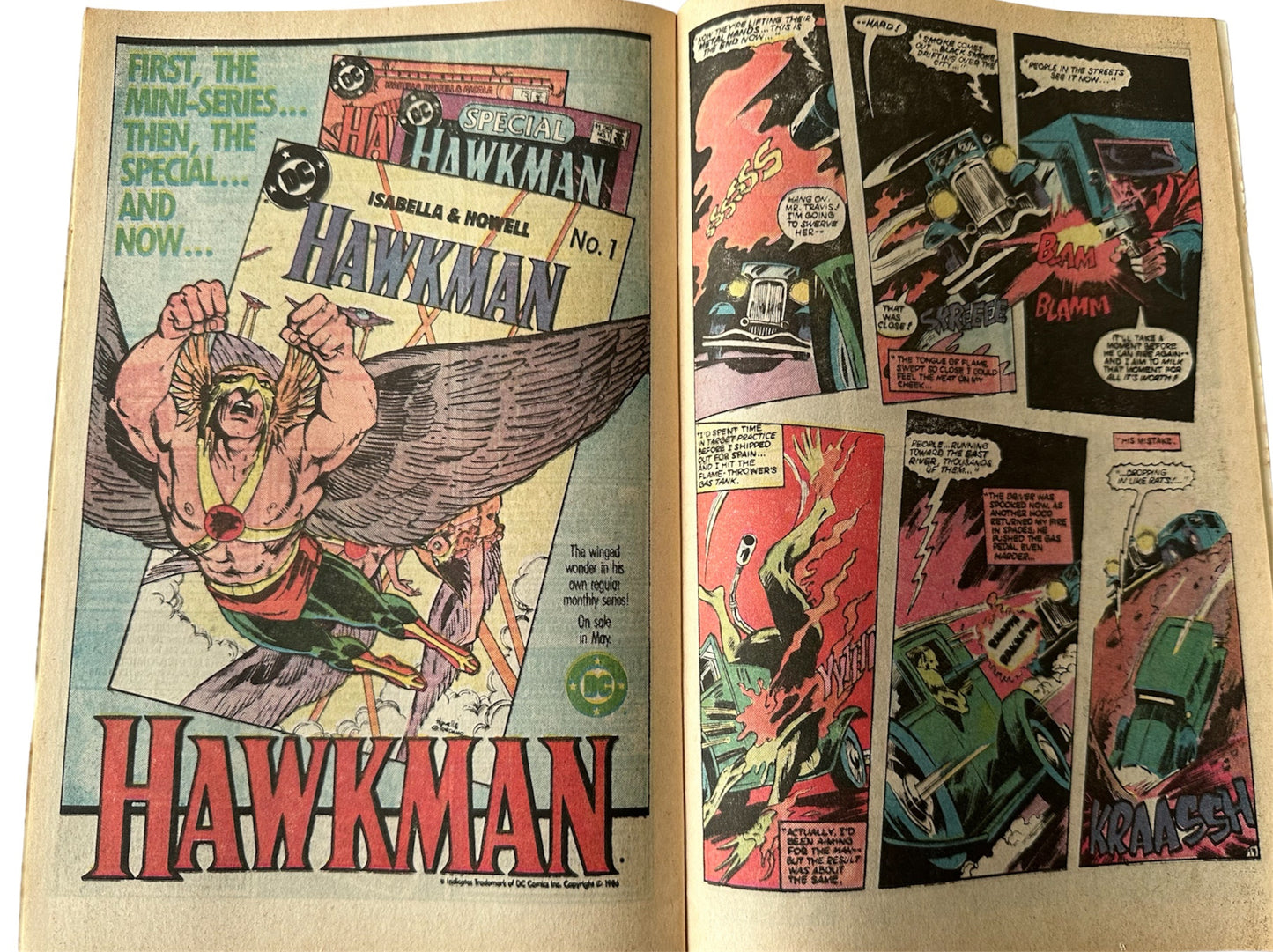 Vintage 1986 DC - Secret Origins Comic Issue Number 5 - Starring The Grimson Avenger - Shop Stock Room Find