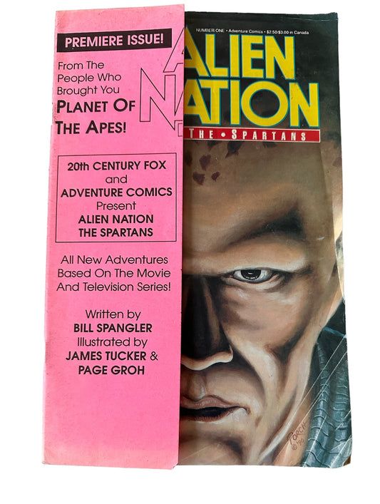 Vintage 1990 Adventure Comics - Alien Nation The Spartons Comic Issue Number 1 Premiere Issue - Very Good Condition Vintage Comic