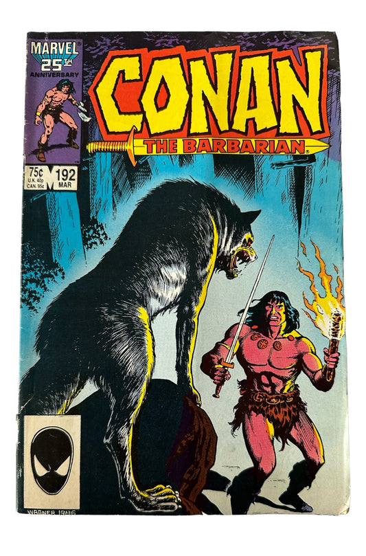 Vintage 1987 Marvels - Conan The Barbarian Comic Issue Number 192 - Keeper - Good Condition (6.5 Grade) Former Shop Stock