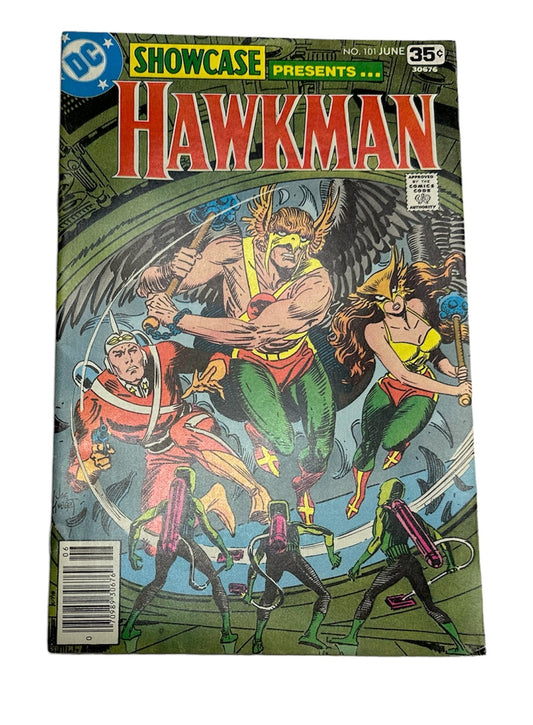 Vintage 1978 DC Showcase Presents Hawkman Comic Issue Number 101 - In Mystery In Space - Former Shop Stock