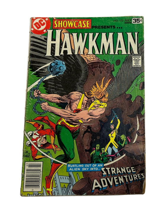 Vintage 1978 DC Showcase Presents Hawkman Comic Issue Number 102 - In Strange Adventures - Good Condition Vintage Comic