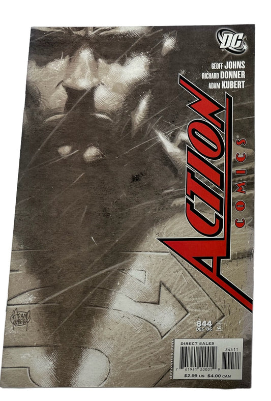 Vintage 2002 DC Action Comics - Last Son Part One - Comic Issue Number 844 - Featuring Super Man The Man Of Steel In - Former Shop Stock