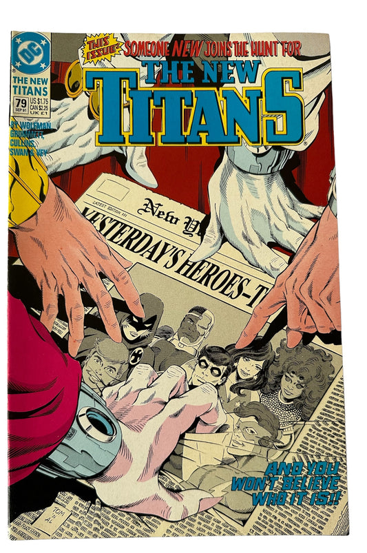Vintage Sep 1991 DC - The New Titans Comic Issue Number 79 - Prelude - Shop Stock Room Find
