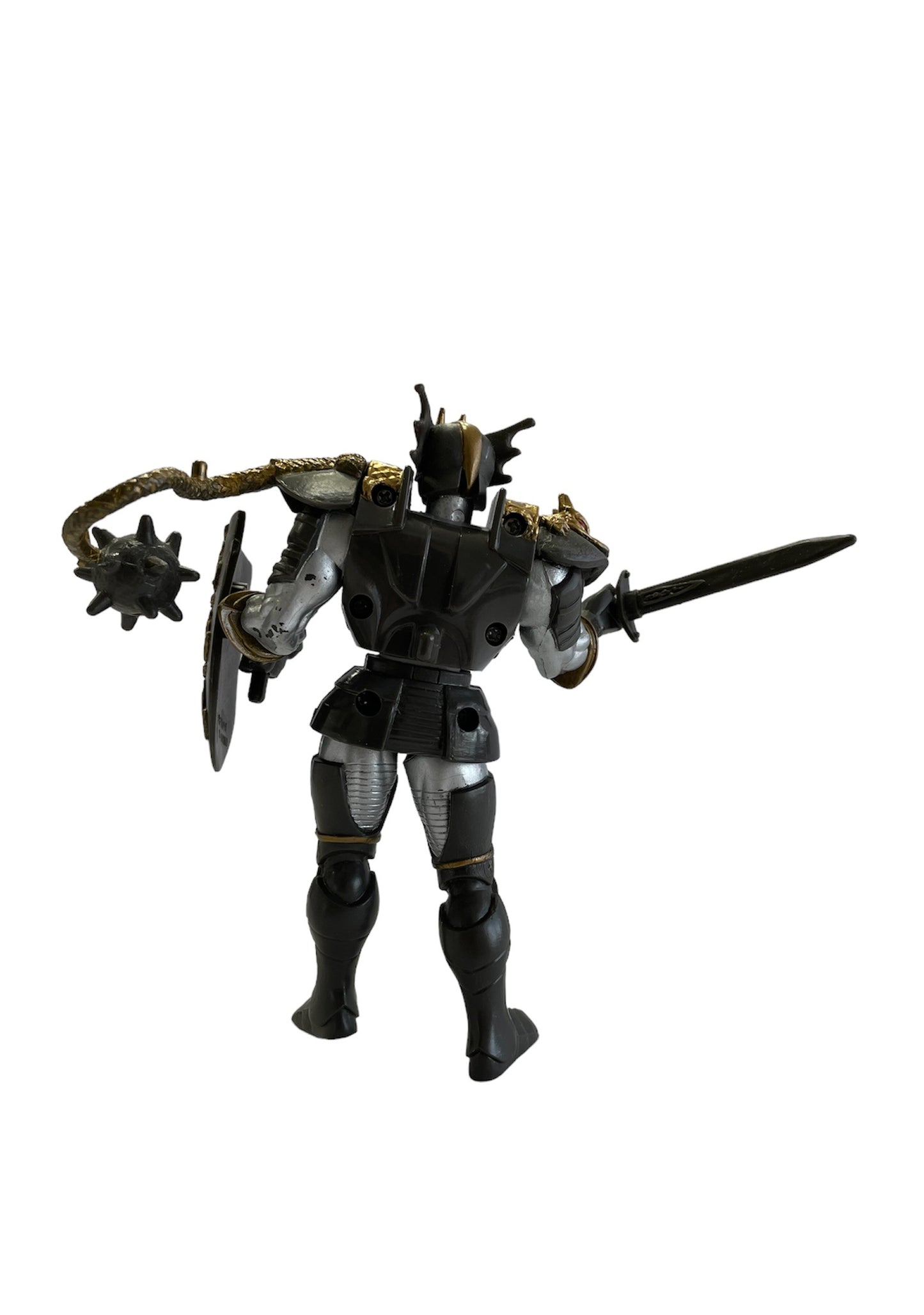 Vintage Bandai 1993 Mighty Morphin Power Rangers Evil Space Aliens - Sword Slashing Knasty Knight Action Figure - Fantastic Condition Very Rare Item In The Original Box