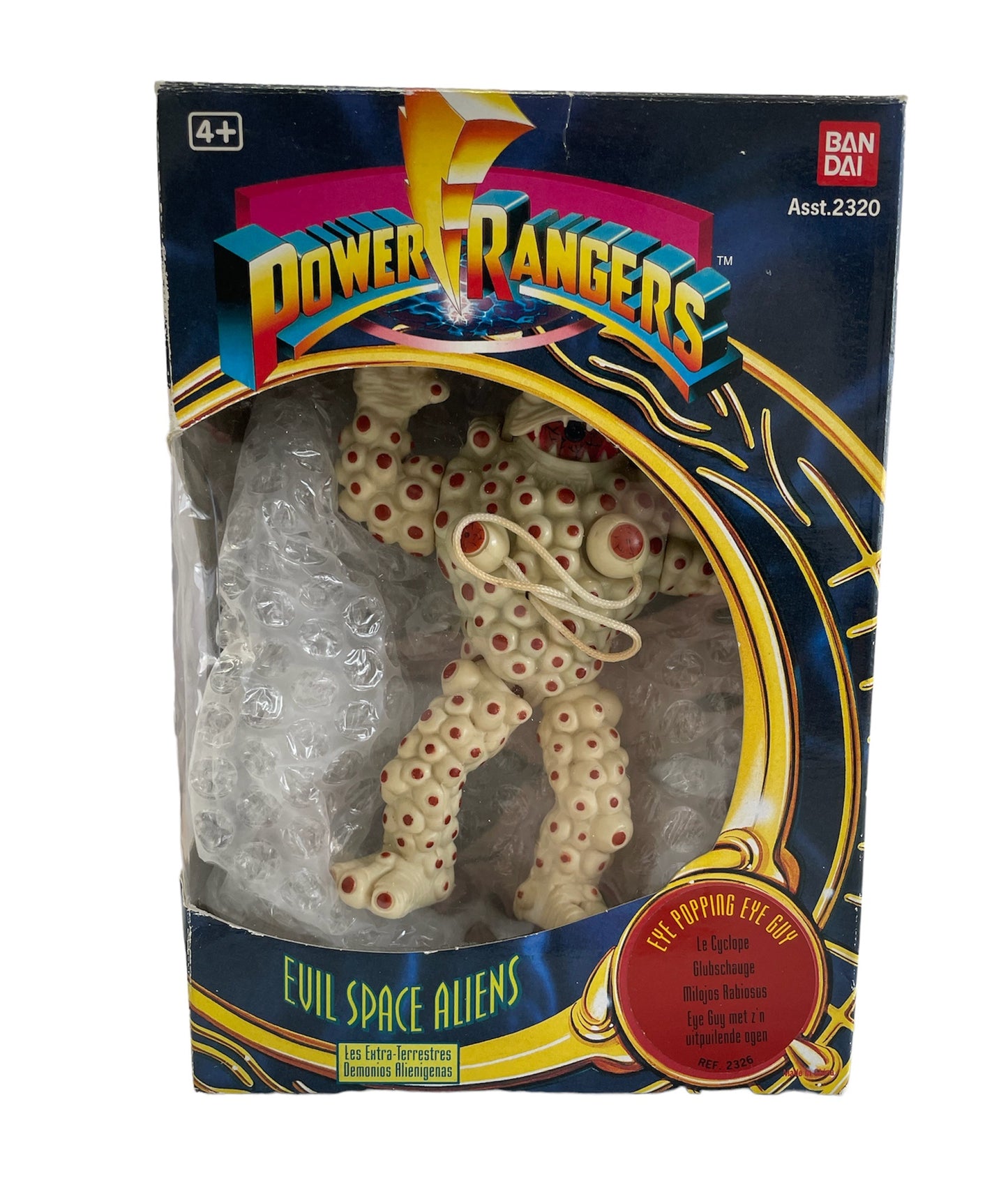 Bandai 1993 First Release Mighty Morphin Power Rangers Evil Space Aliens - Eye Popping Eye Guy Action Figure