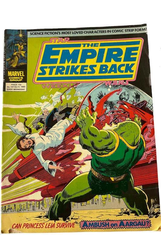 Vintage Star Wars The Empire Strikes Back Weekly Comic Issue Number 137 - Oct 9th 1980 - Very Good Condition