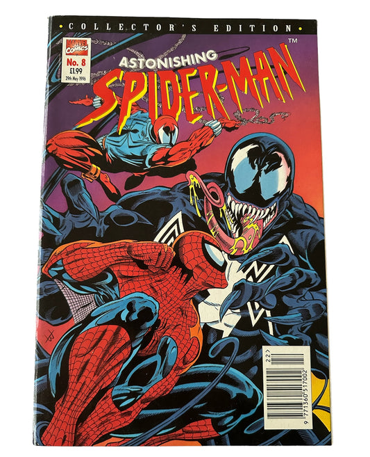 1996 Marvels Astonishing Spiderman Monthly Comic Number 8 - Collectors Edition - 29th May 1996
