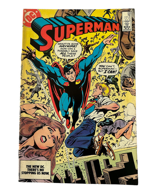Vintage 1984 DC Superman The Kid Who Master Minded Superman Comic Issue Number 398 - Featuring  The Man Of Steel - Former Shop Stock