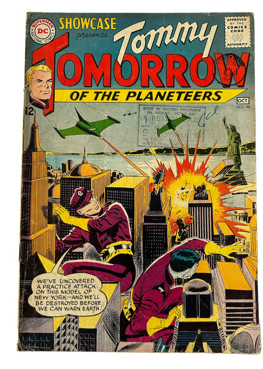 Vintage 1963 DC - Showcase Presents Comic Issue Number 46 - Tommy Tomorrow Of The Planeteers - Good Condition Vintage Comic