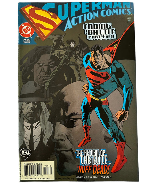 Vintage 2002 DC Super Man In Action Comics - Ending Battle Part 4 Of 8 - Comic Issue Number 795 - Featuring The Man Of Steel In - The Thirteenth Hour - Former Shop Stock