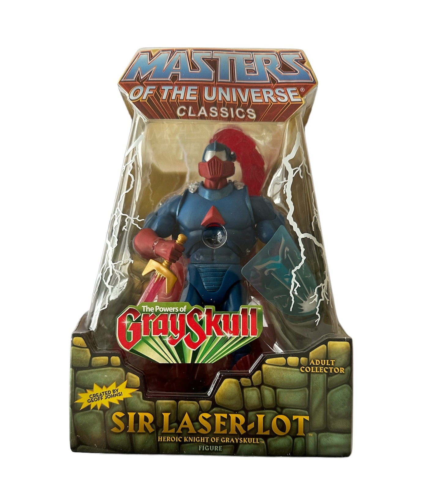 Vintage 2012 Masters MOTU Of The Universe Classics - The Powers Of Greyskull - Sir Laser-Lot - Heroic Knight Of Greyskull Action Figure