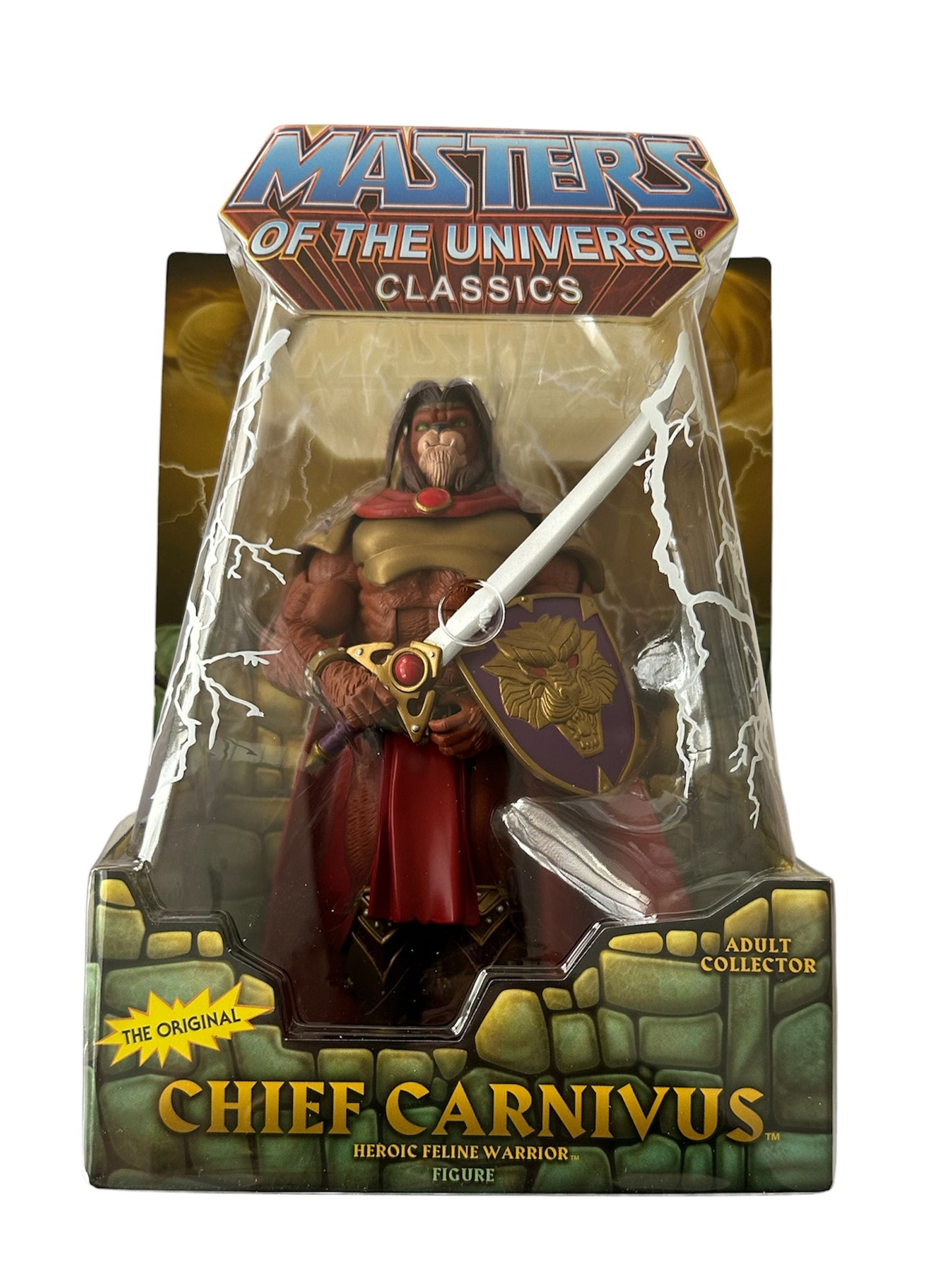 2010 Masters MOTU Of The Universe Classics - Chief Carnivus - Heroic Feline Warrior -Leader Of The Cat Warriors Qadians Action Figure