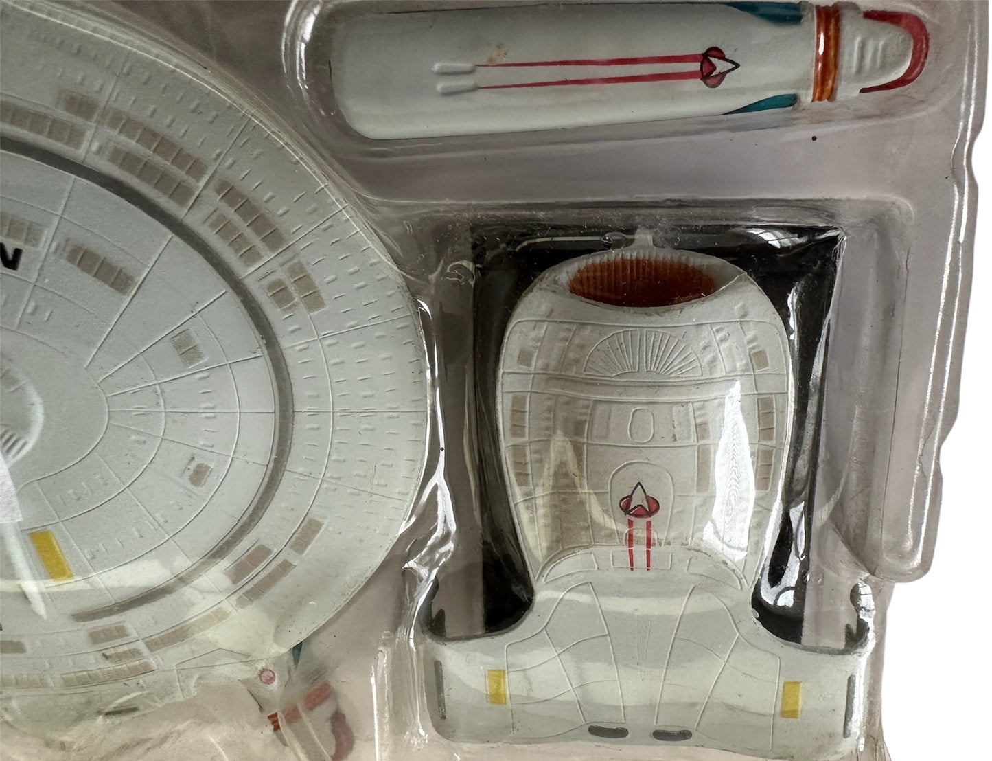 Vintage Star Trek F-Toys 2008 1/5000 Scale Starships Series 1- The USS Enterprise NCC-1701D - New In Sealed Plastic Insert
