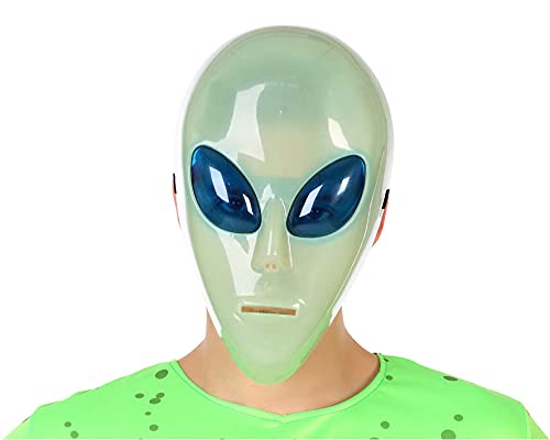 Vintage 1998 Fancy Dress - Alien Glow In The Dark Mask - Brand New Factory Sealed Shop Stock Room Find