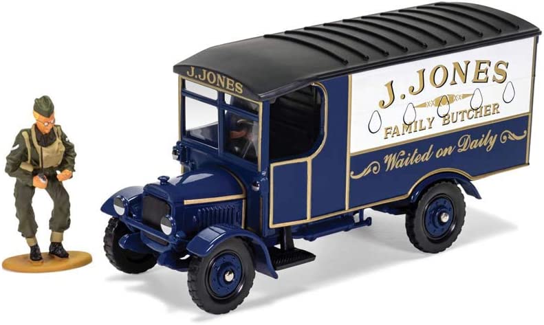 Vintage 2000 Dads Army Corgi Classic's Thornycroft Van Die Cast Replica with Mr Jones figure - Brand New Shop Stock Room Find